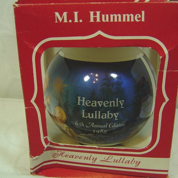 5 Vintage M.I. Hummel glass ball ornaments--1988-1992 - Picture 2 of 6